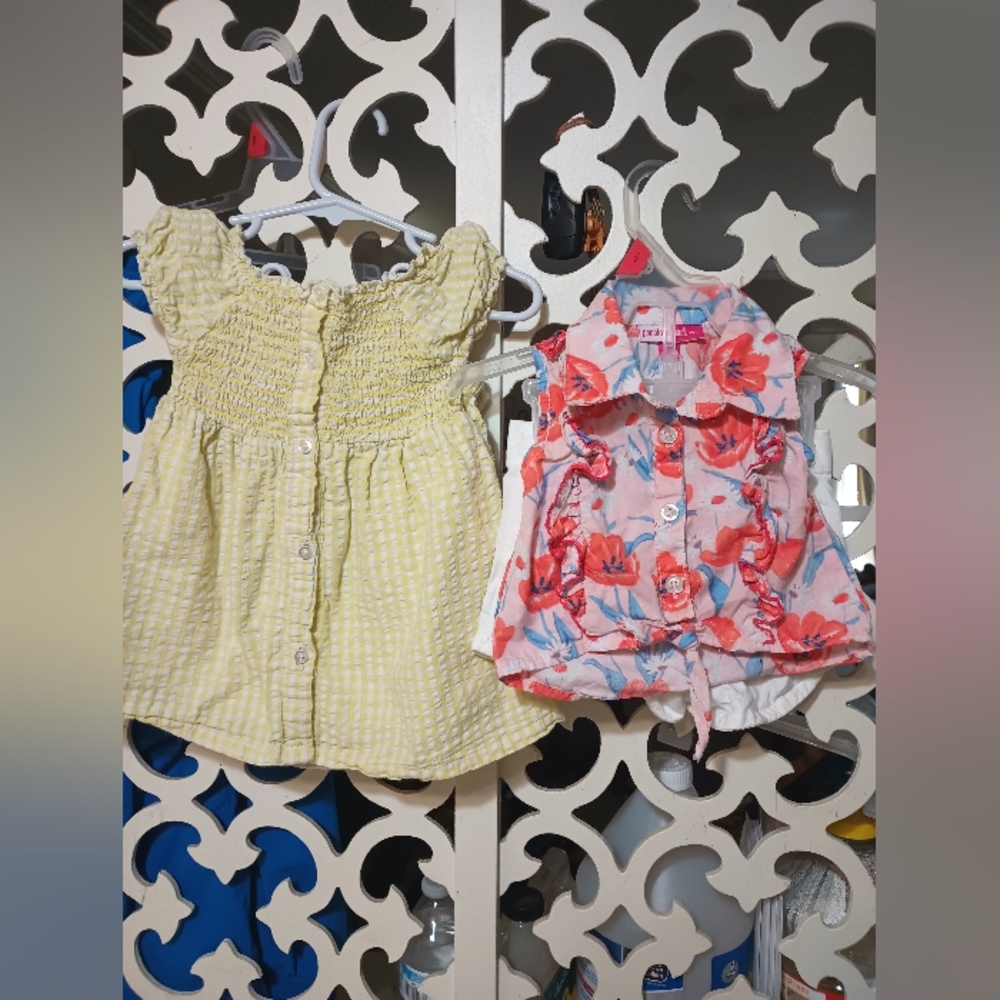 Lot of 8 summer 18 M girls clothes
